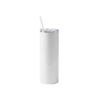 Custom 20 oz. skinny straight stainless steel tumbler