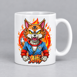 Printed ceramic mug